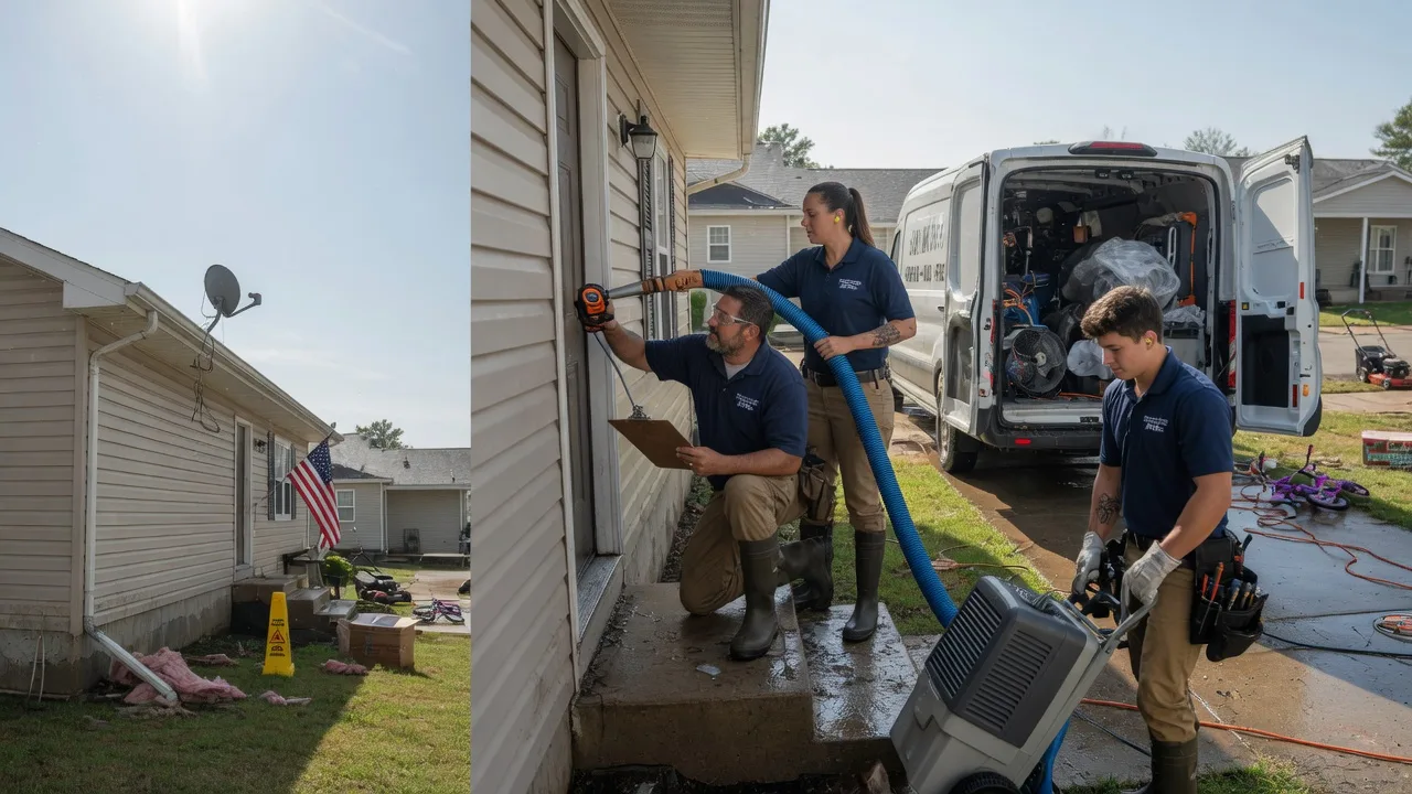 Ceiling Water Damage Restoration in Oklaunion, TX near me